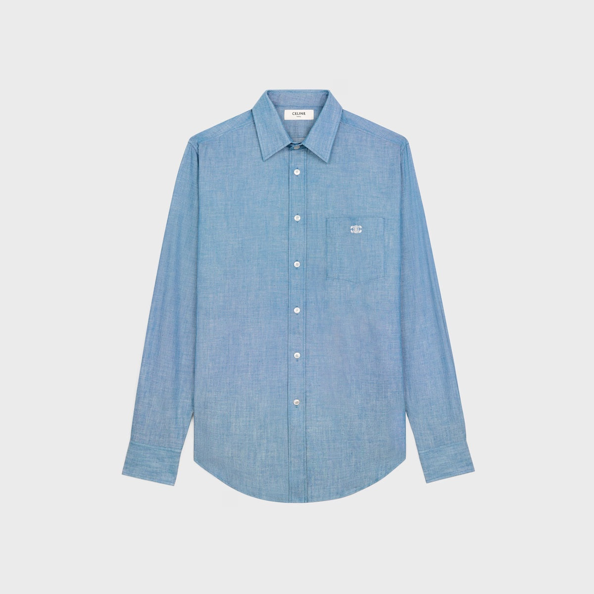 Lockeres Hemd aus Chambray-Baumwolle
