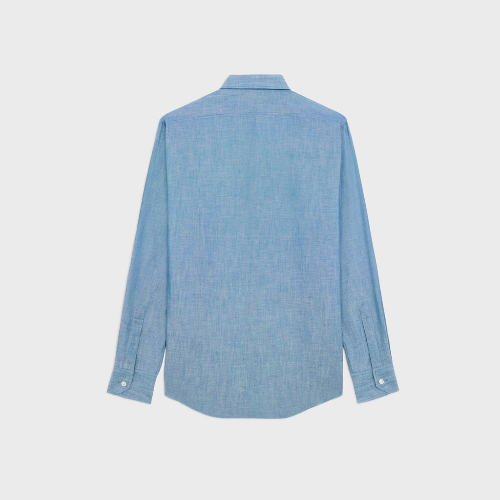 Lockeres Hemd aus Chambray-Baumwolle