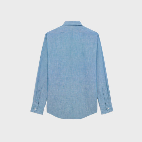 Lockeres Hemd aus Chambray-Baumwolle