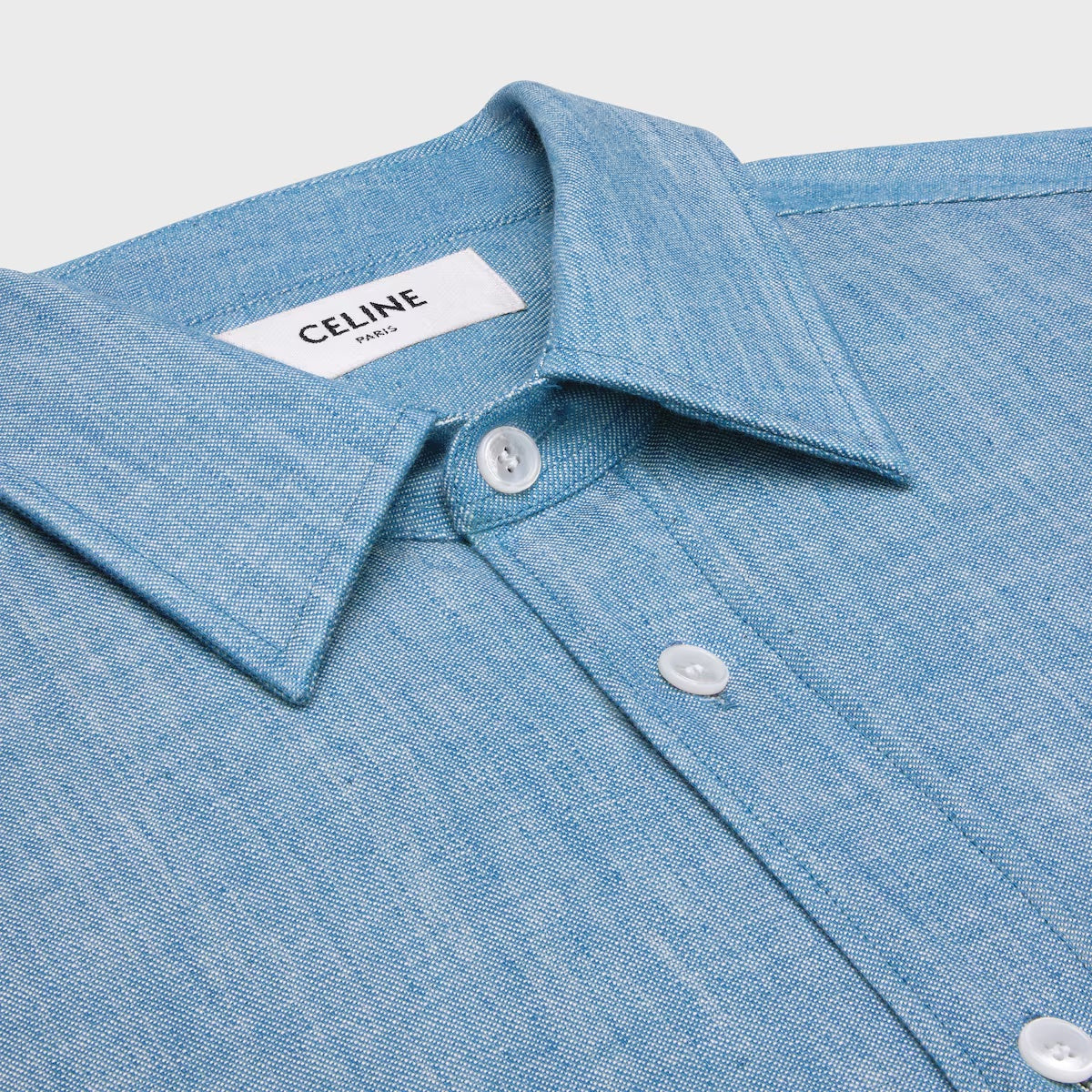Lockeres Hemd aus Chambray-Baumwolle