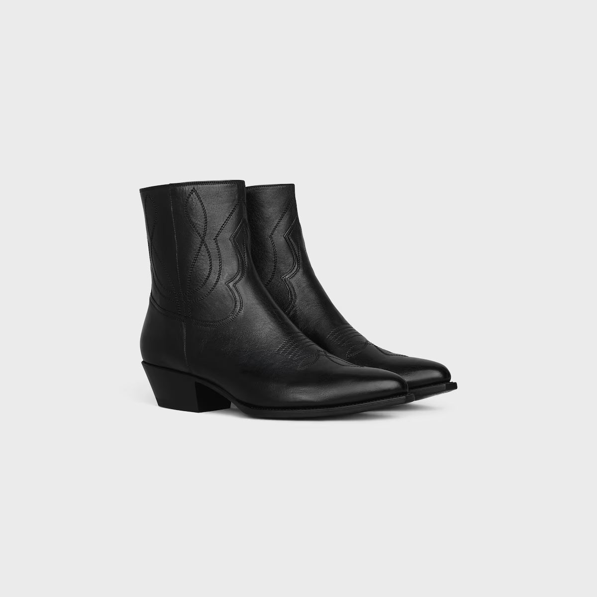 WESTERNSTIEFEL MIT REISSVERSCHLUSS aus Kalbsleder